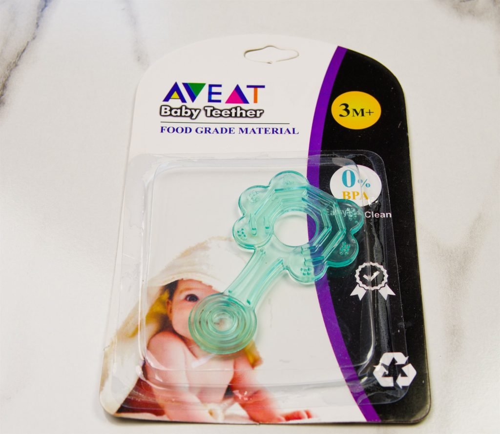 Aveat Water-Free Baby Teether — Flower Stick (Green)