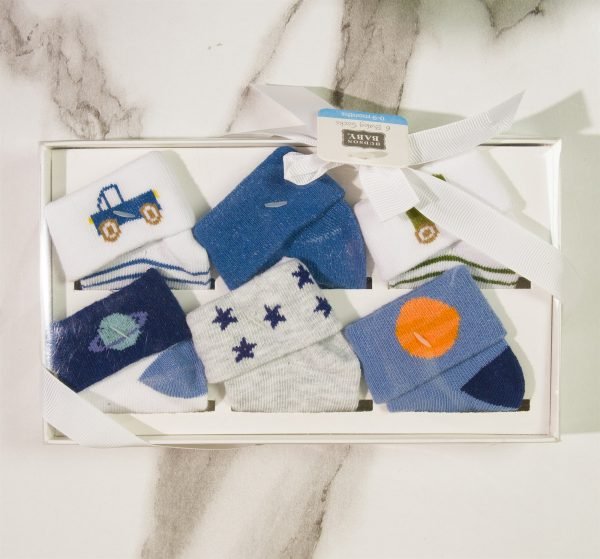 Baby Socks Gift Box — 6 Pairs