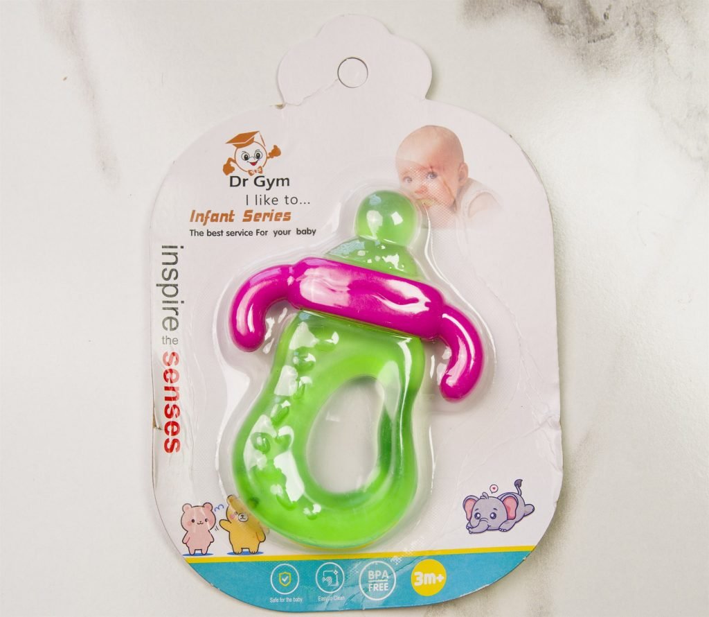 Dr Gym Bottle-Shaped Teether — Green