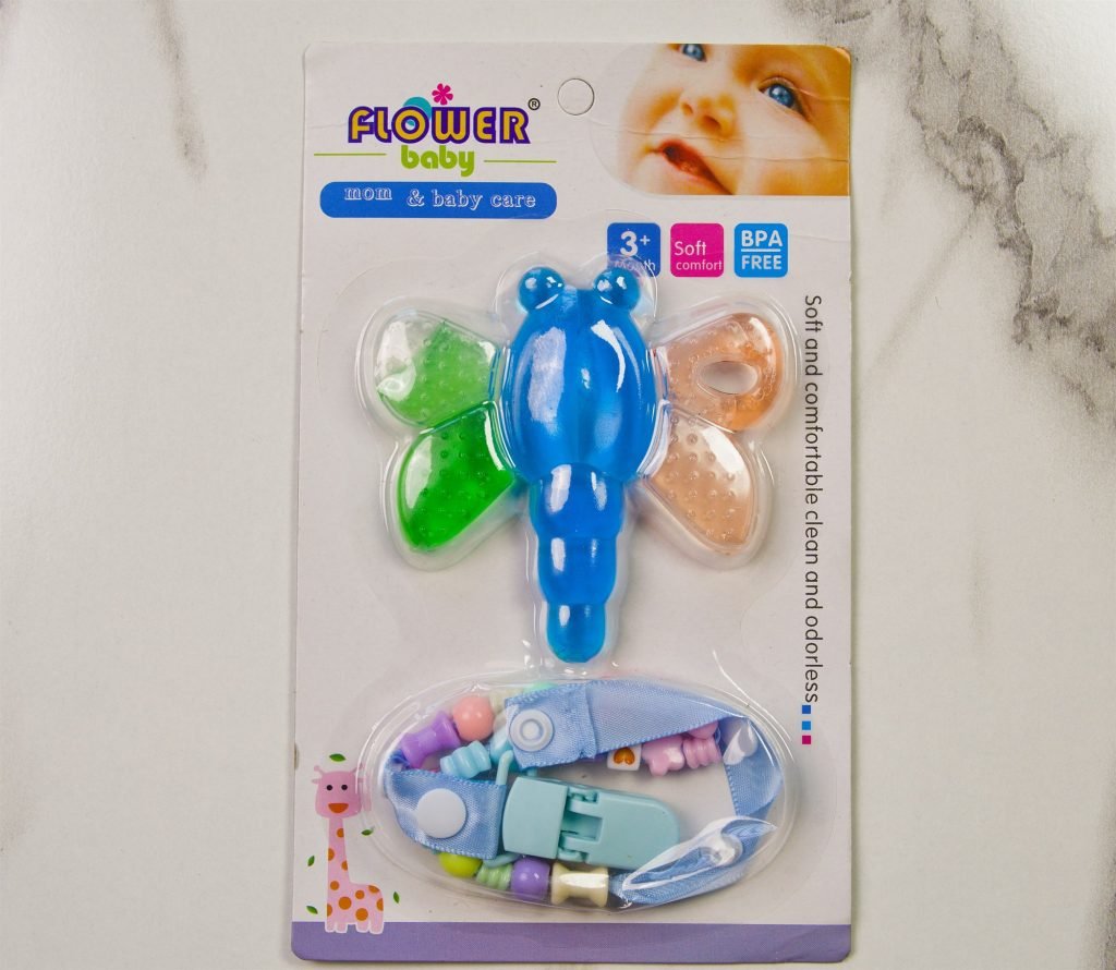 Flower Baby Dragonfly Teether with Clip