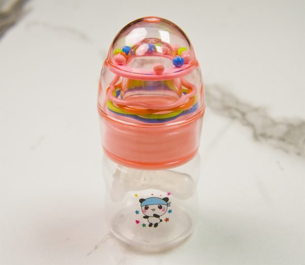 Little Fish Crystal PP Feeding Bottle — 90 ml — Pink