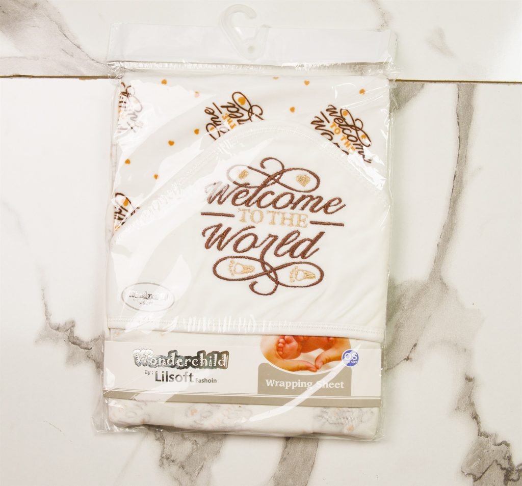 Wonderchild "Welcome to the World" Hooded Wrapping Sheet — Brown