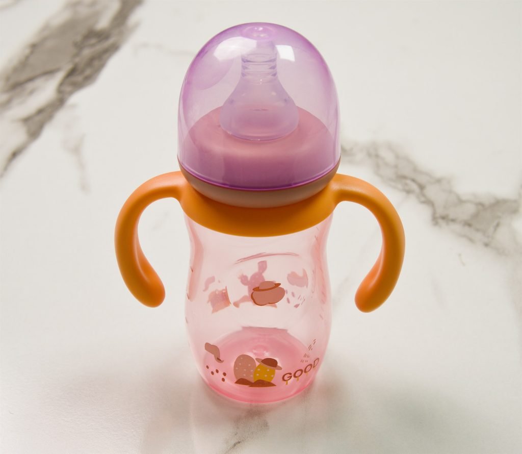 Minitree Feeding Bottle with Handles — 150 ml — Peach