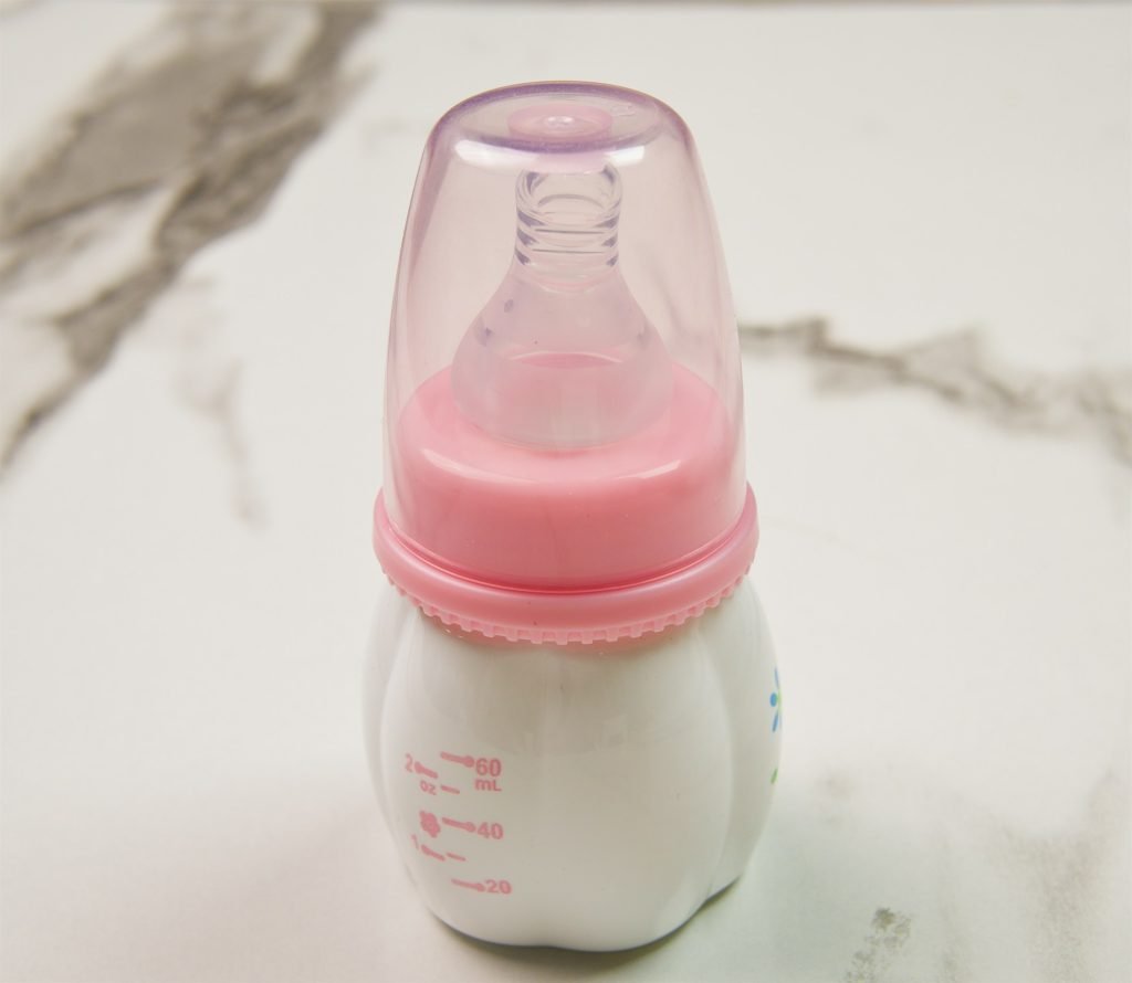 Minitree PP Regular-Neck Bottle — 60 ml — Pink & White