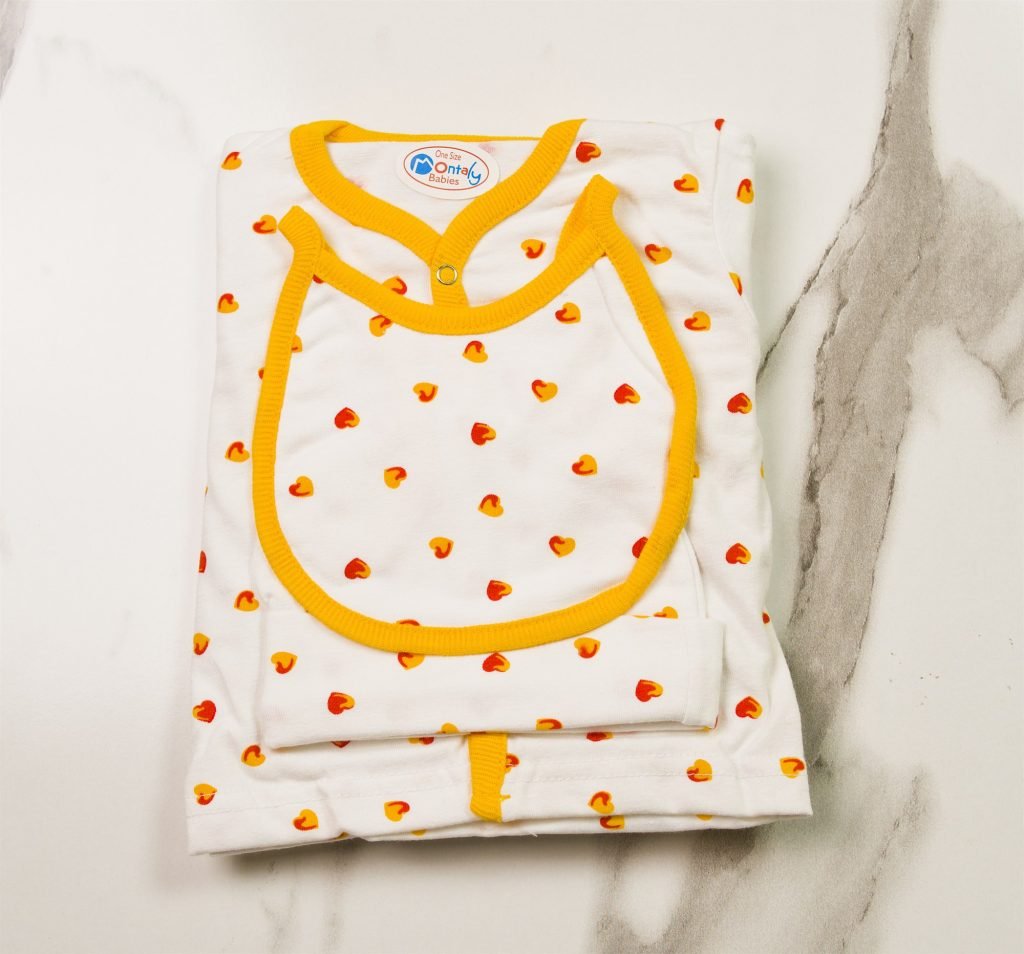 Newborn 5-Piece Starter Set — Yellow Print