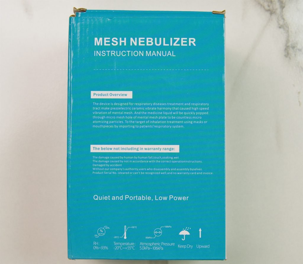 Portable Mesh Nebulizer (Silent, Handheld)