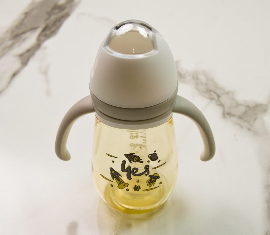 Yes PPSU Anti-Colic Bottle with Handles — 240 ml — Grey
