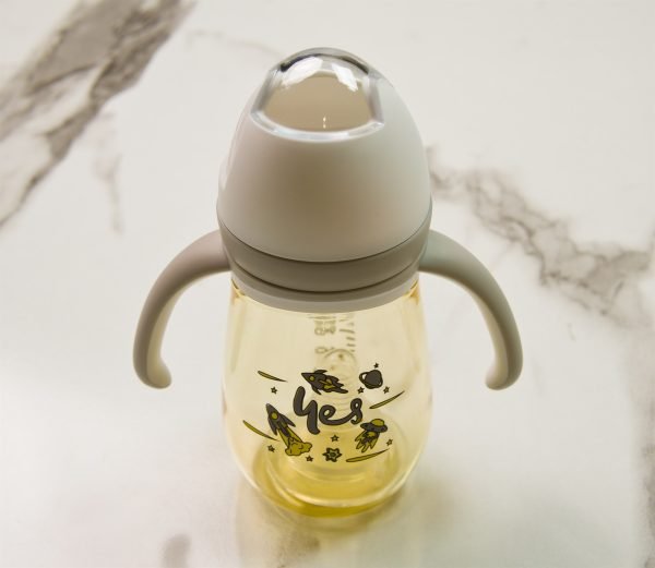 Yes PPSU Anti-Colic Bottle with Handles — 240 ml — Grey