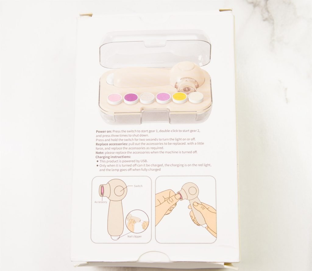 Rechargeable Baby Nail Polisher with Light