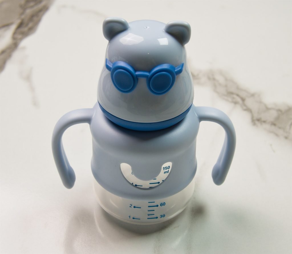 Minitree Teddy Bottle with Sunglasses — 150 ml — Blue